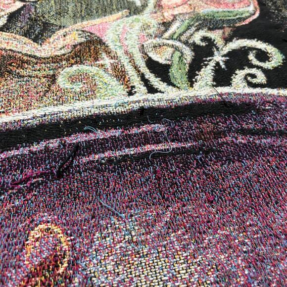 Vintage Harry Potter Tapestry Blanket 2000 Woven Throw Potions y2k Rare 54x41 - Picture 6 of 12